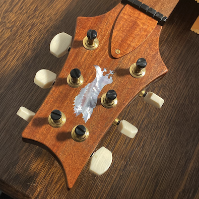 PRS Private Stock headstock - Pernambuco