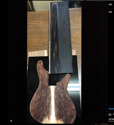 SUGI Bass - choosing a Koa top and Ripple Ebony board